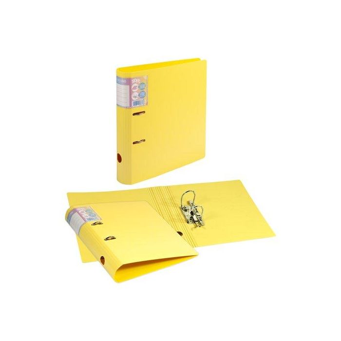 Archivador Palanca Carchivo Soft Pp Foam Rado A4 65Mm Amarillo (Set de 3)