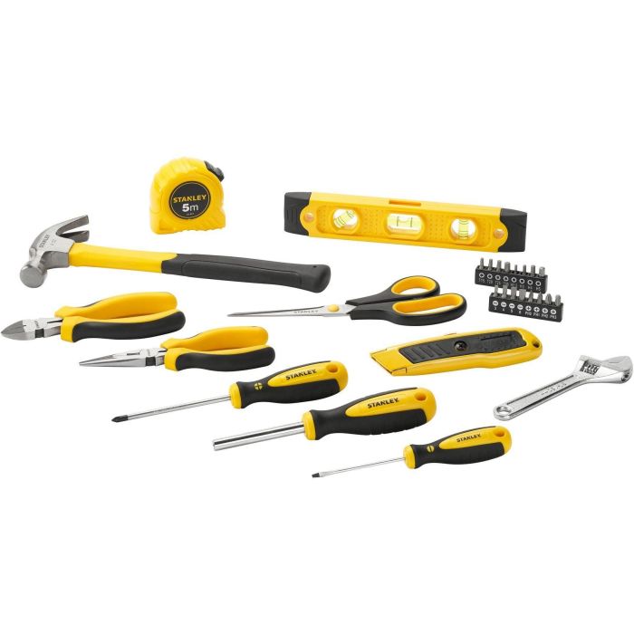 Kit de herramientas de 28 piezas - STANLEY - STHT78050-1 - Estuche de plástico - Negro y amarillo 3 Kit de herramientas de 28 piezas - STANLEY - STHT78050-1 - Estuche de plástico - Negro y amarillo 3