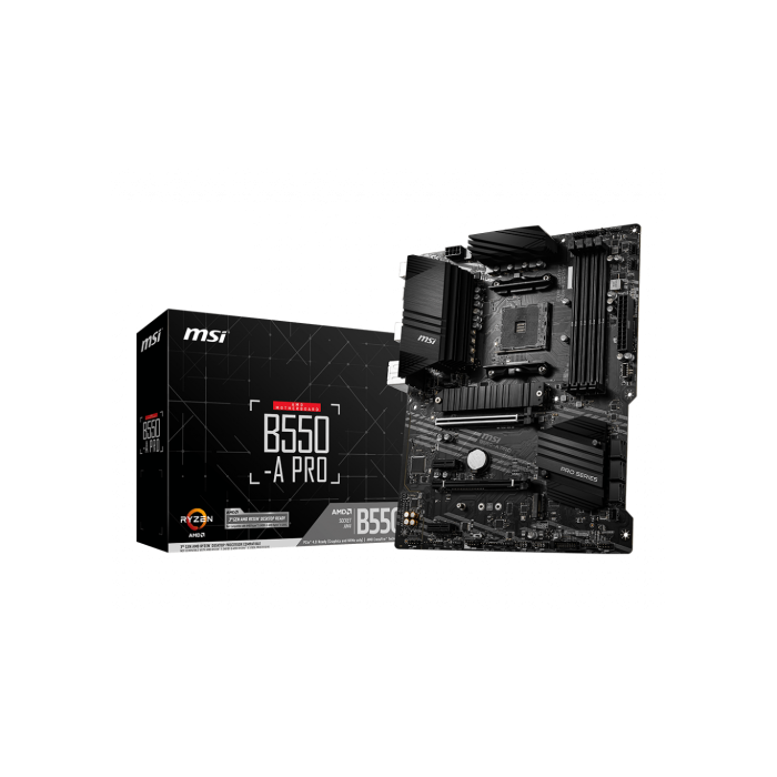 MSI B550-A PRO placa base AMD B550 Zócalo AM4 ATX 4 MSI B550-A PRO placa base AMD B550 Zócalo AM4 ATX 4