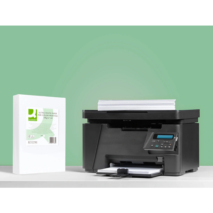 Q-connect Papel Fotocopiadora Ultra White Din A4 100 Gramos Paquete 500 Hojas 8