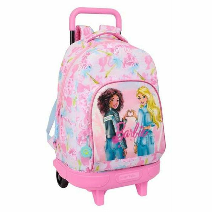 Mochila Escolar Barbie Painterly Rosa Azul cielo 33 x 45 x 22 cm
