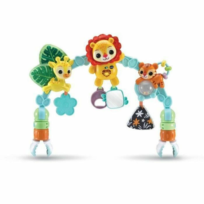 VTech Baby Arco musical del despertar para gatitos bebés articulado con texturas para cuna, silla de coche y cochecito