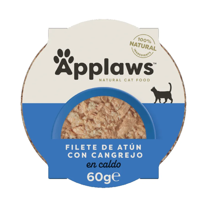 Applaws Cat Tarrina Atun Y Cangrejo 10x60 gr