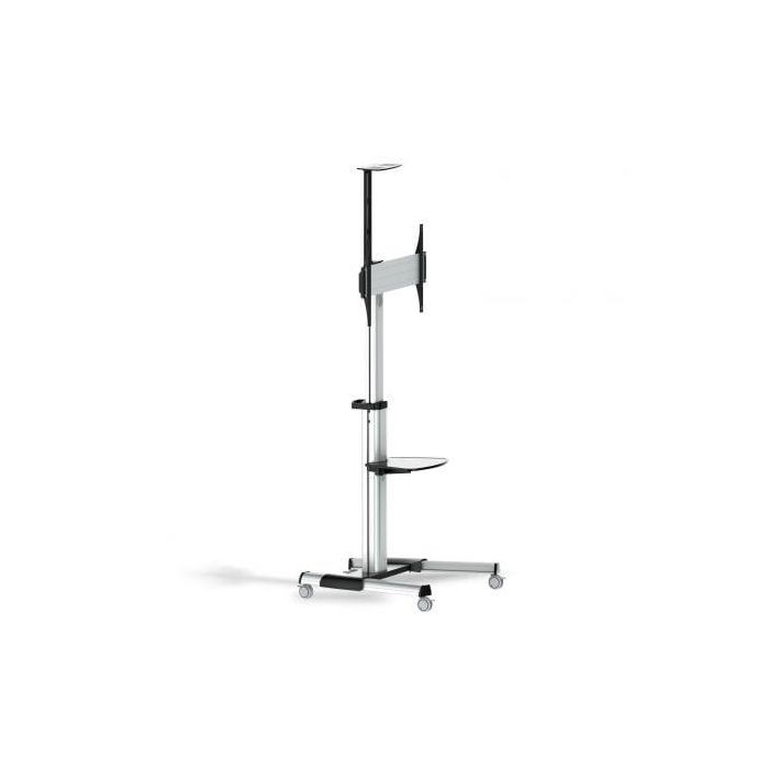 AISENS - SOPORTE DE SUELO PRO CON RUEDA, BANDEJA PARA DVD Y SOPORTE DE CaMARA PARA MONITOR/TV 50KG D 1 AISENS - SOPORTE DE SUELO PRO CON RUEDA, BANDEJA PARA DVD Y SOPORTE DE CaMARA PARA MONITOR/TV 50KG D 1