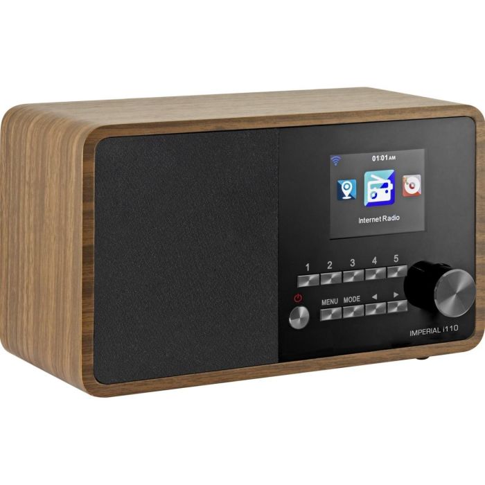 Imperial i110 Radio de Internet Digital WLAN con Función Media-Player, 5W RMS, WiFi, Madera