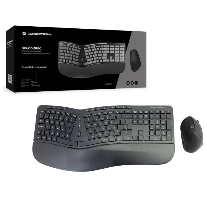 Teclado y Ratón Conceptronic 120849407101 Negro Qwerty Español 4 Teclado y Ratón Conceptronic 120849407101 Negro Qwerty Español 4