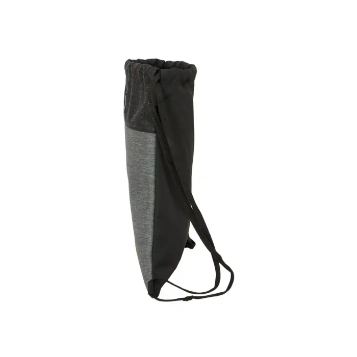 Bolsa Mochila con Cuerdas BlackFit8 Old school Negro Gris 35 x 40 x 1 cm 2
