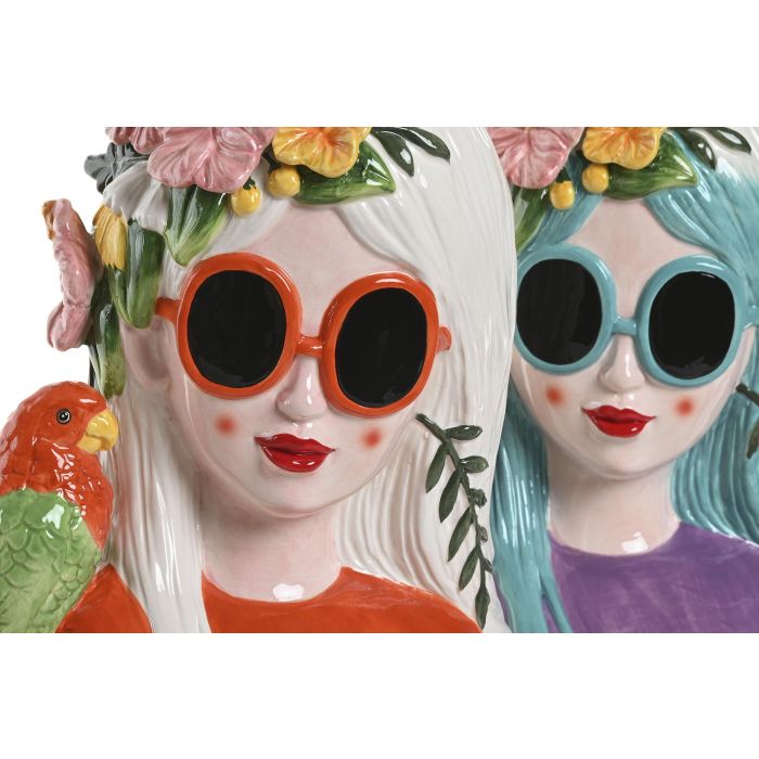 Macetero Tropical DKD Home Decor Multicolor 17 x 32 x 23 cm 1 Macetero Tropical DKD Home Decor Multicolor 17 x 32 x 23 cm 1