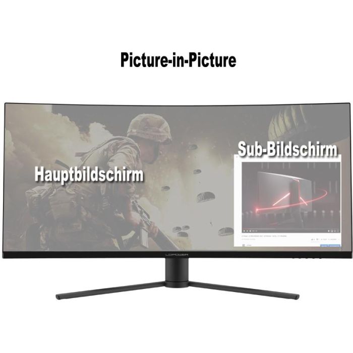 LC-Power 86.36cm (34") LC-M34-UWQHD-165-C VA+DP+HDMI 9