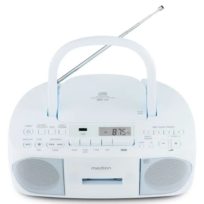 Medion Radio CD K7 FM 2x3W RMS AAAPE16805 Azul 5