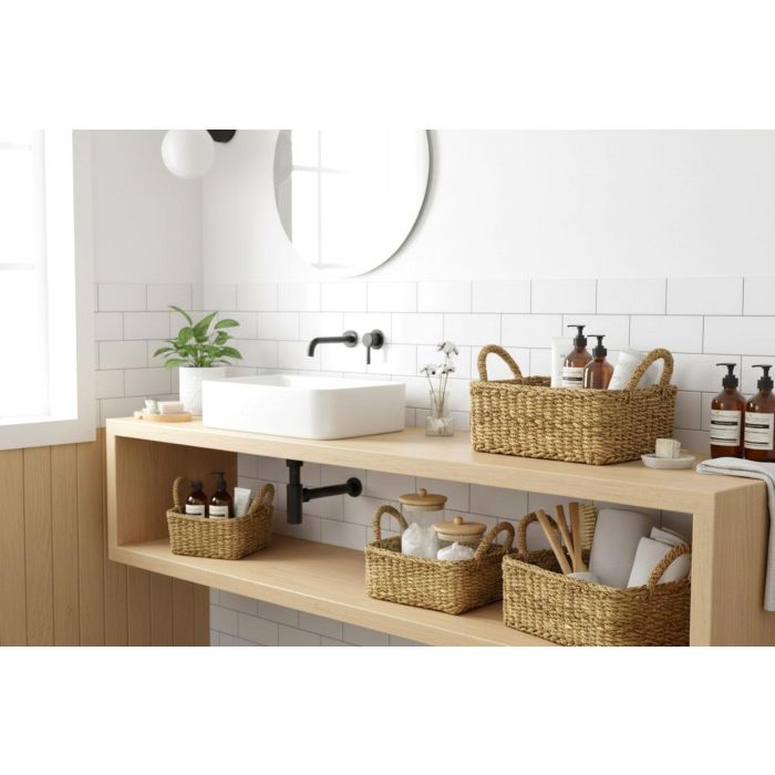 Privilege Set 3 Cestas Cuadradas con Asas 25 cm, 20 cm, 16 cm 1 Privilege Set 3 Cestas Cuadradas con Asas 25 cm, 20 cm, 16 cm 1