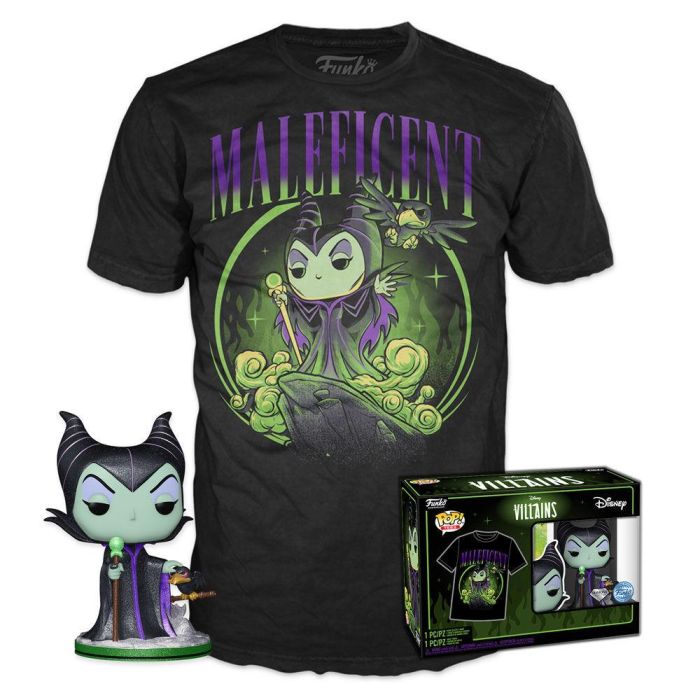 Set figura POP & Tee Disney Villanas Malefica Exclusive 0 Set figura POP & Tee Disney Villanas Malefica Exclusive 0