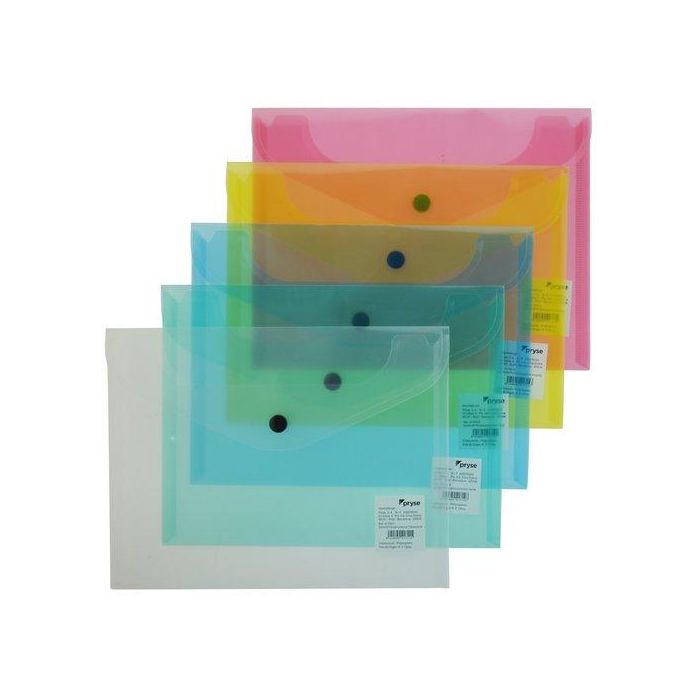 Dosier Sobre Pryse/Olef Pp Broche A5 Amarillo (Set de 12)