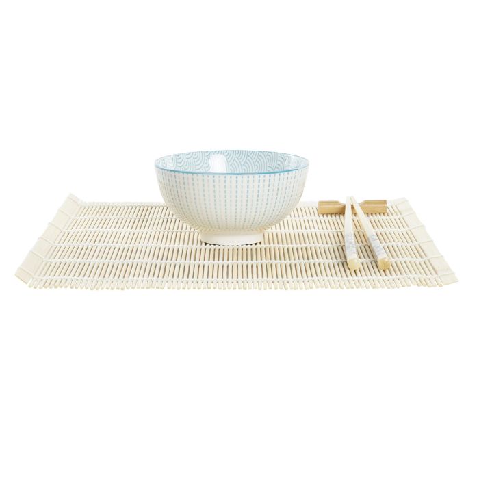 DKD Home Decor Set 16 Piezas Sushi Azul Blanco Gres Bambú 14.5 x 14.5 x 31 cm Apto Microondas y Lavavajillas 2 DKD Home Decor Set 16 Piezas Sushi Azul Blanco Gres Bambú 14.5 x 14.5 x 31 cm Apto Microondas y Lavavajillas 2
