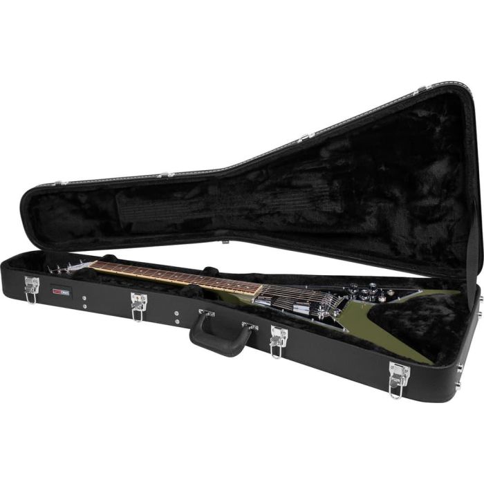 Gator Estuche Guitarra Eléctrica Flying V GW Deluxe Negro 3