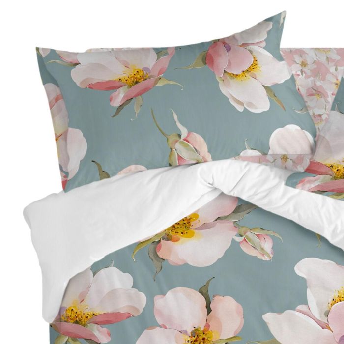 Funda de almohada HappyFriday Spring Blossom Multicolor 50 x 75 cm (2 Unidades) 2