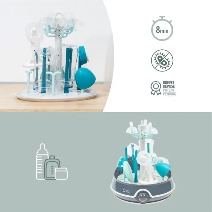 Babymoov Turbo Steam (+) Esterilizador 2 en 1, Esteriliza Rápido, Gran Capacidad para 6 Botellas y Accesorios, Universal 3