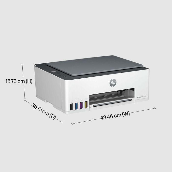 HP Smart Tank 5105 Impresora Multifunción Inyección Tinta Color A4 con Wi-Fi, Escáner y Copiadora, Sistema de Tinta Recargable