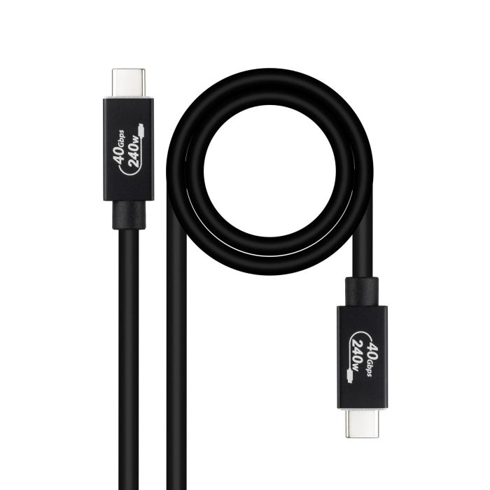 NANOCABLE CABLE USB 4 GEN3x2 40Gbps 5A/240W, USB-C M/M 1.8 M NANOCABLE CABLE USB 4 GEN3x2 40Gbps 5A/240W, USB-C M/M 1.8 M