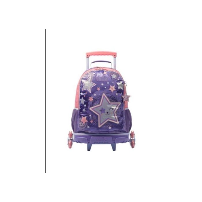 Totto Mochila Morral 3 Rue Bomper Star Cat L con Ruedas, Estampado en Satín, MJ03STC006-2410-4Q8L 3