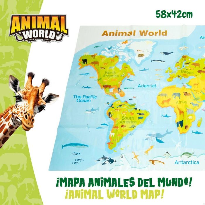 Set de Figuras de Animales Colorbaby 19 piezas Jungla Plástico 14 x 6 x 5 cm (6 Unidades) 4 Set de Figuras de Animales Colorbaby 19 piezas Jungla Plástico 14 x 6 x 5 cm (6 Unidades) 4