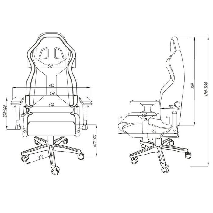 Icon Silla Gaming-Oficina Negro-Rojo S00998NRRS 1 Icon Silla Gaming-Oficina Negro-Rojo S00998NRRS 1