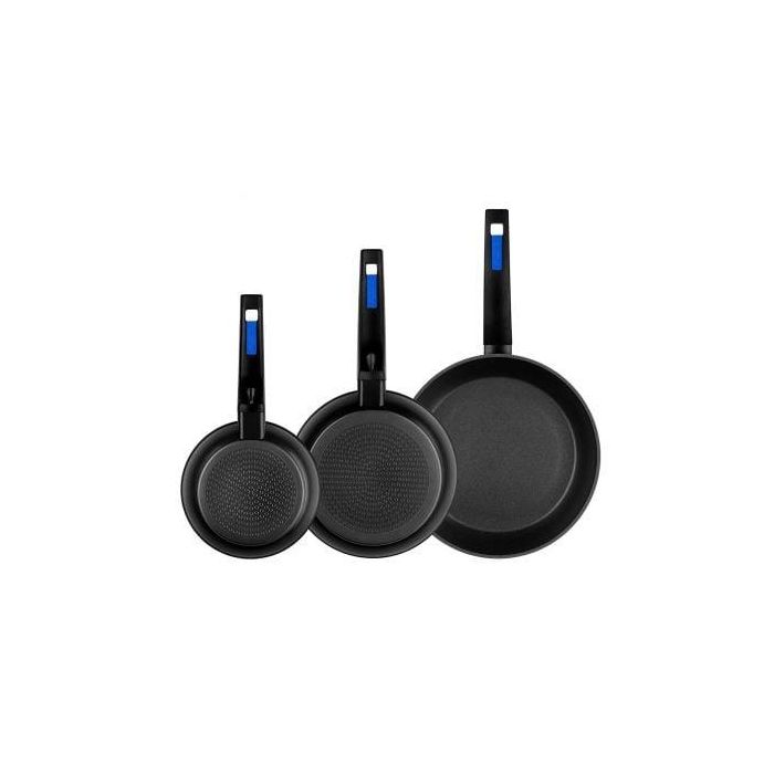 Monix M811200 Pack 3 Sartenes de Aluminio Forjado Ø18/Ø22/Ø26 Antiadherente Xylan Whitford, Aptas Inducción y Lavavajillas, Sin PFOA 3 Monix M811200 Pack 3 Sartenes de Aluminio Forjado Ø18/Ø22/Ø26 Antiadherente Xylan Whitford, Aptas Inducción y Lavavajillas, Sin PFOA 3