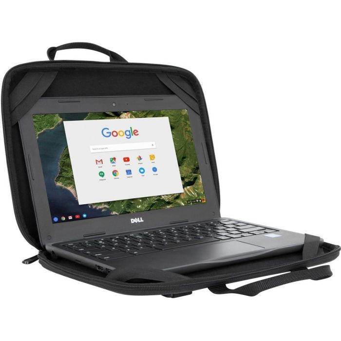 Targus 11.6" Work-in Essentials Case para Chromebook - Estuche Protector con Asa, Correa y Bolsillo, Negro/Gris 3