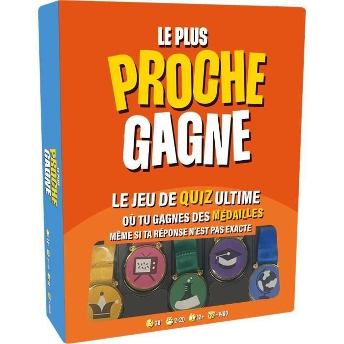 Asmodee ASM1750829292432 Closest Wins - Juego de mesa de preguntas y respuestas para 2-10 jugadores, +14 años, 30 min