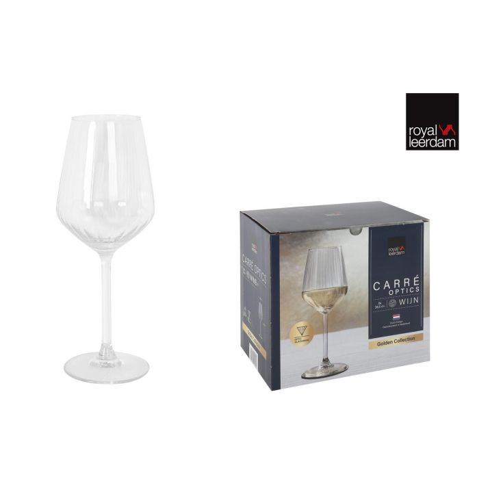 Inde Set 6 Copas Vino Blanco "Carre Optics" 38.5 Cl 0 Inde Set 6 Copas Vino Blanco "Carre Optics" 38.5 Cl 0