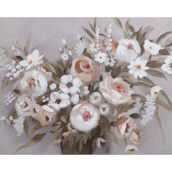 DKD Home Decor Cuadro Tradicional Multicolor Lienzo Pino Florero 100 x 80 x 3.7 cm (2 Unidades) 5