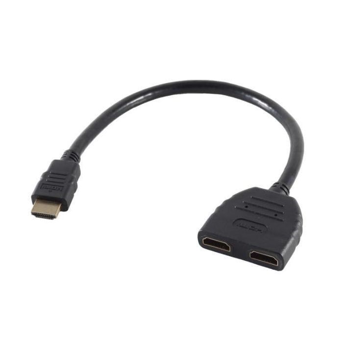 MicroConnect Adaptador HDMI Divisor 19M a 2x 19F para Conectar 1 Fuente a 2 Pantallas Simultáneamente