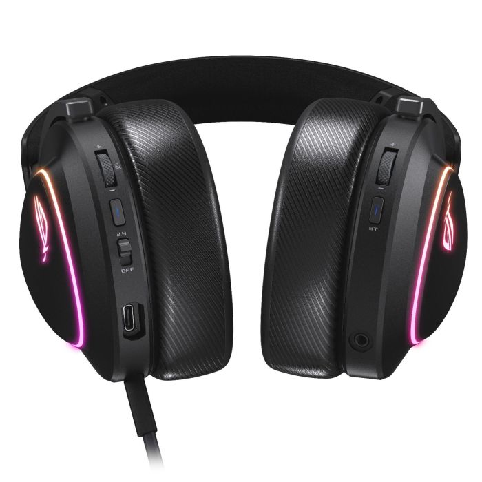ASUS ROG Delta II Auriculares Inalámbricos y Alámbricos para Gaming, Conexión Dual USB-C y Bluetooth, Negro 3