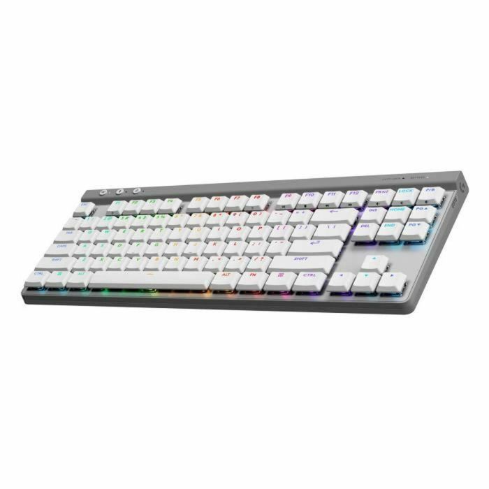 Logitech G LOG5099206120013 Teclado Gaming G515 TKL Lightspeed Inalámbrico Mecánico Táctil RGB AZERTY Blanco