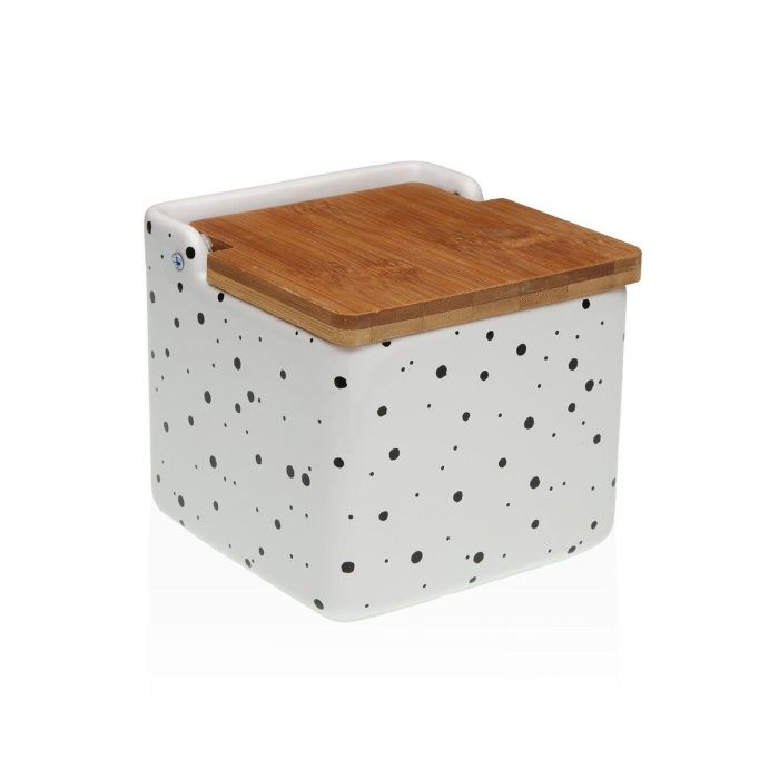 Salero con Tapa Versa Speckle Cerámica 12,2 x 11,5 x 12,2 cm 0 Salero con Tapa Versa Speckle Cerámica 12,2 x 11,5 x 12,2 cm 0