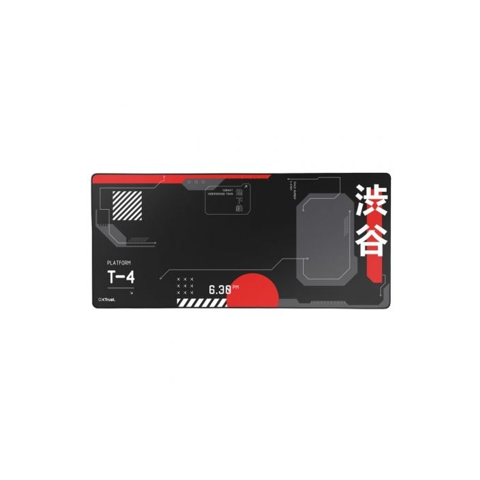 Trust Gaming GXT 759 Alfombrilla XXL para Ratón Gaming 900x400x3mm, Bordes Cosidos, Negra