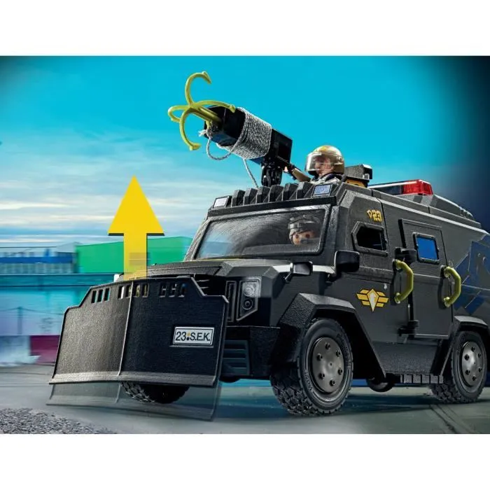 Playmobil PL71144 Vehículo de Intervención de Fuerzas Especiales Oficiales de Policía City Action Unidad Élite 3