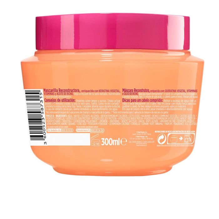 L'Oreal Elvive Mascarilla Dream Long S.O.S. 300ml Reparadora Cabello Largo 1