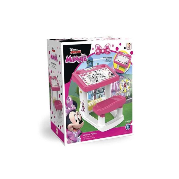 Pupitre minnie 47x57x57 cm con taburete incluye 5 laminas 3 Pupitre minnie 47x57x57 cm con taburete incluye 5 laminas 3