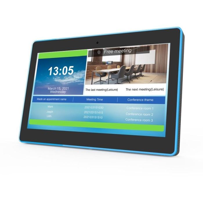 ALLNET Meetingraum RGB LED Tablet 13 Zoll RK3399 Android 10 und NFC/RFID schwarz 1