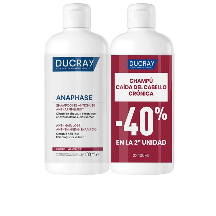 Ducray Anaphase Champú Fortificante Anticaída y Estimulante 2x400ml