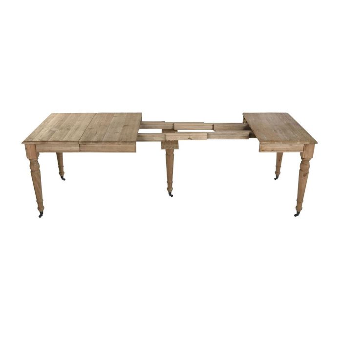 Mesa de Comedor Home ESPRIT Natural Abeto 100 x 100 x 78 cm 12
