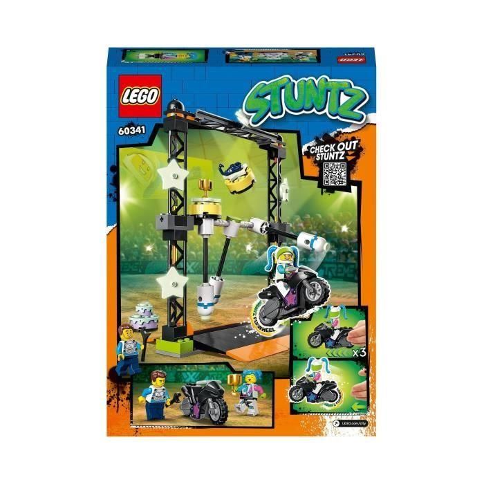 LEGO 60341 City Stuntz The Stunt Challenge: Péndulos, Stunt Bike Adventure Motocicleta Juguete para niñas y niños a partir de 5 años 5