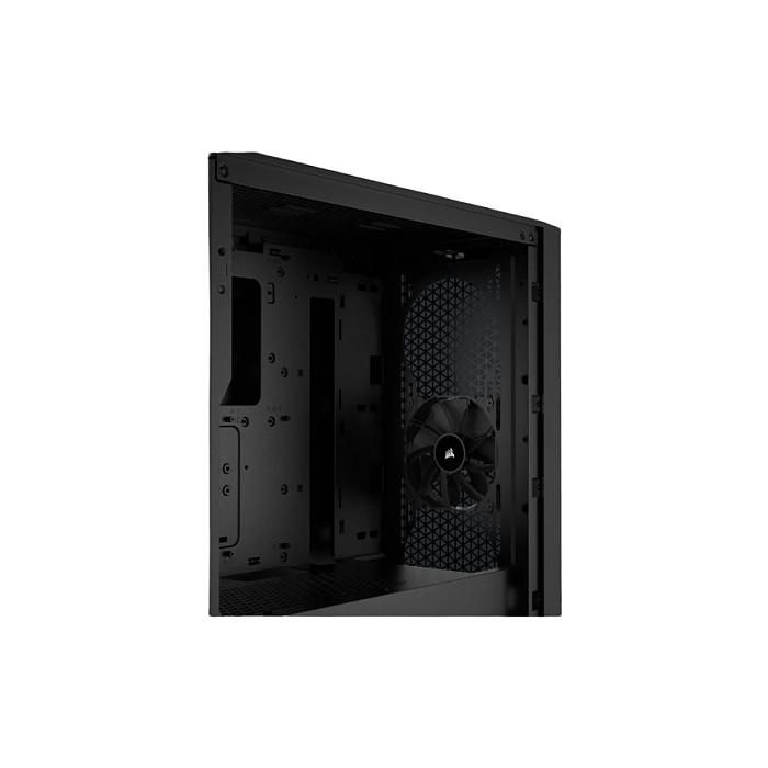 Corsair CC-9011251-WW 3000D Torre Media ATX, Panel de Vidrio Templado Negro con Iluminación RGB Multicolor, para Juegos y Montaje de PC