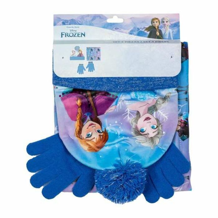 Conjunto 3 piezas snood frozen (gorro, braga cuello y guantes) 2/8 años. 1