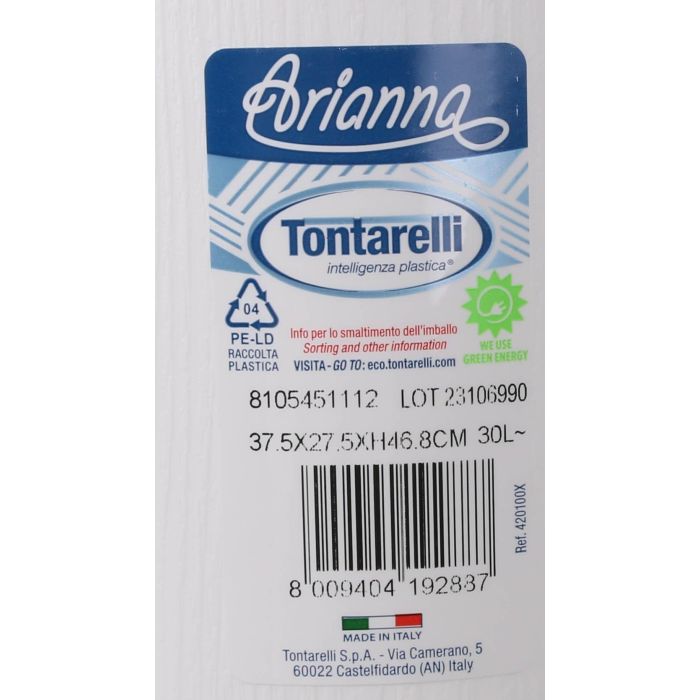 Pongotodo con Tapa 30 L Arianna Blanco - Tontarelli (6 Unidades) 5 Pongotodo con Tapa 30 L Arianna Blanco - Tontarelli (6 Unidades) 5