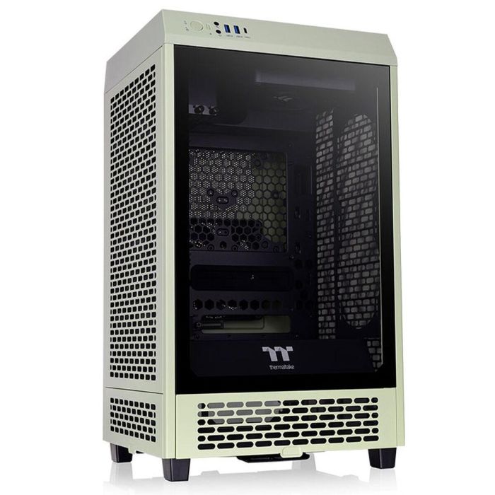 Caja Semitorre ATX THERMALTAKE Tower 200 Negro Verde