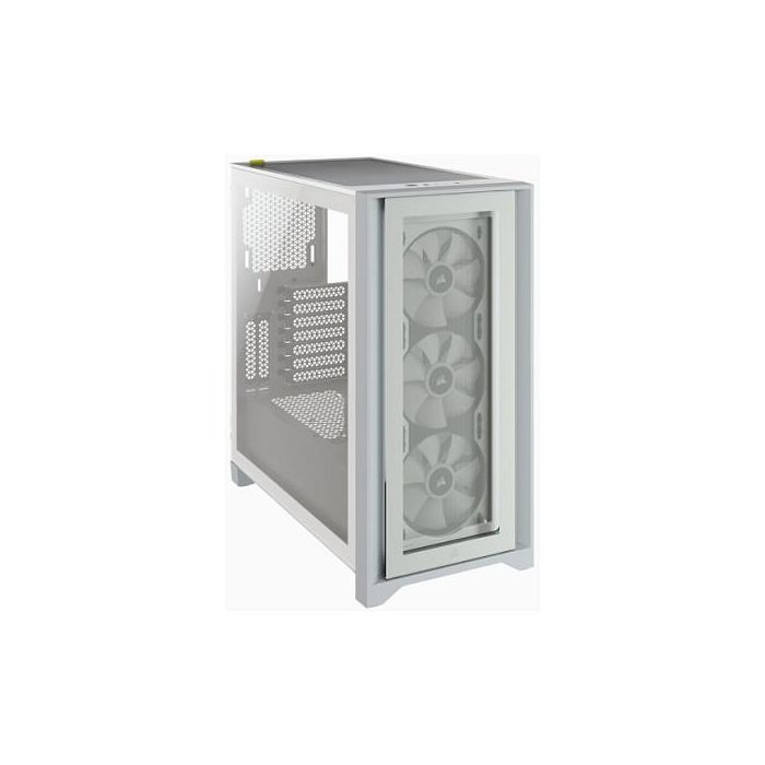 Corsair 4000X RGB Torre Midi ATX Blanca para PC Gaming con Ventana de Cristal Templado