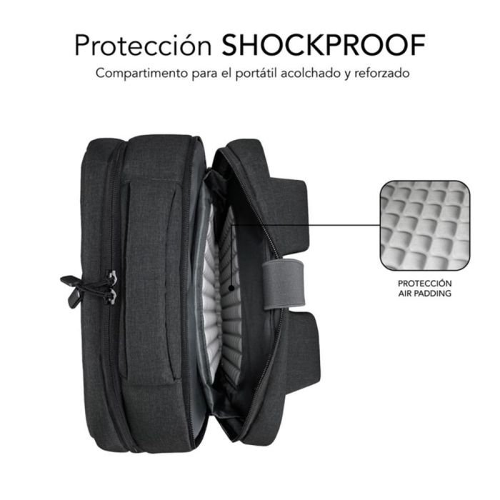 Subblim Mochila Traveller Air Padding 15.6'' Grey 2 Subblim Mochila Traveller Air Padding 15.6'' Grey 2