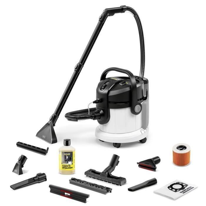 Nuevo - Aspirador Inyector Extractor de Agua y Polvo Karcher SE 4 plus + kit de accesorios - Depósito Polipropileno 18L - 1000W